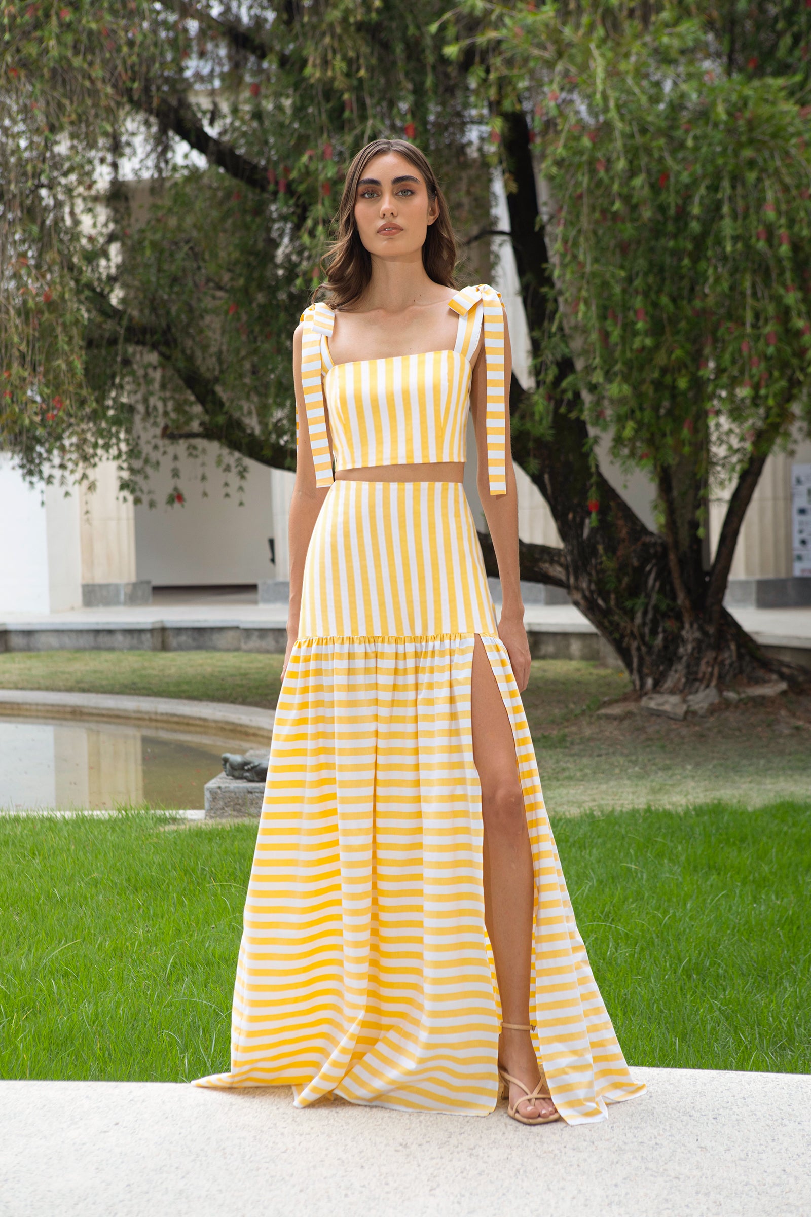 MIMOSA TOP IN YELLOW STRIPES – No Pise La Grama Web