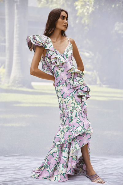 AZALEA DRESS IN ORQUIDEA DE SAL PRINT – No Pise La Grama Web
