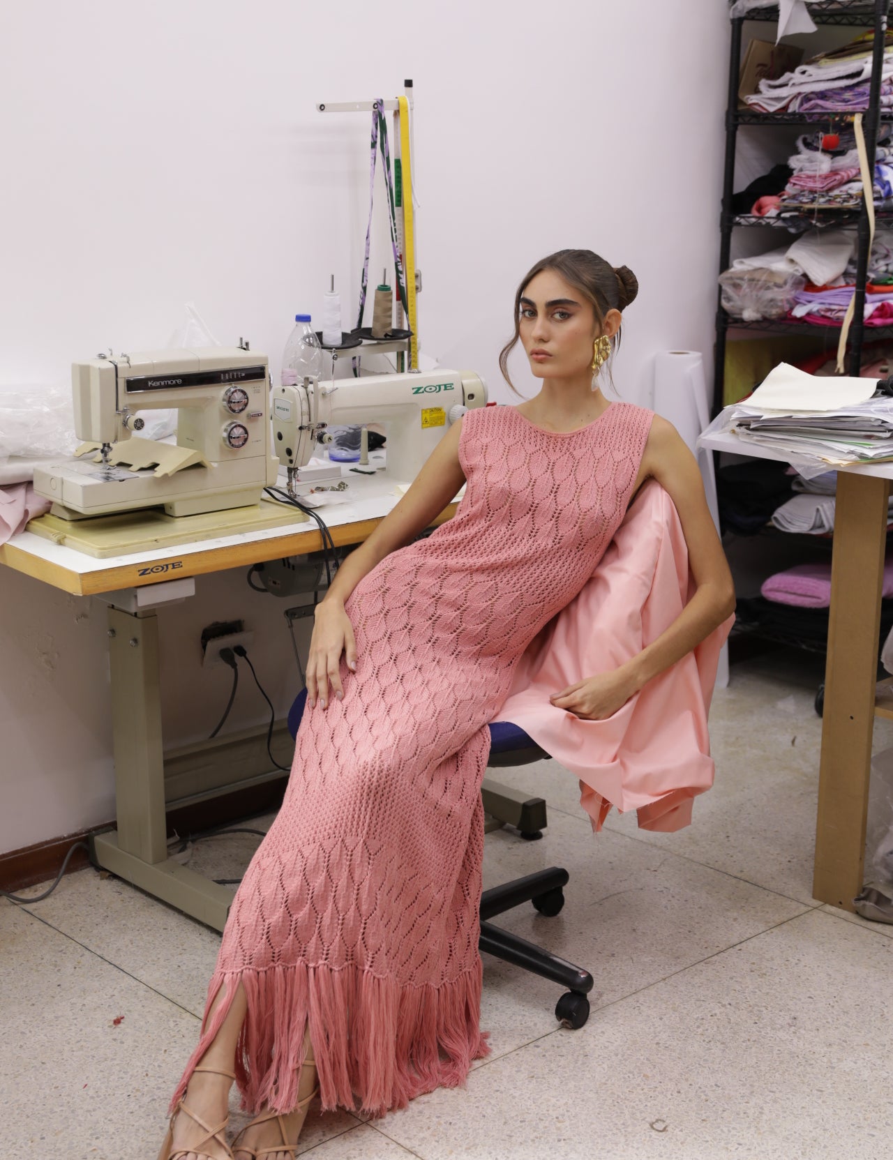 LA NAVEGANTE DRESS IN CORAL - No Pise La Grama Web