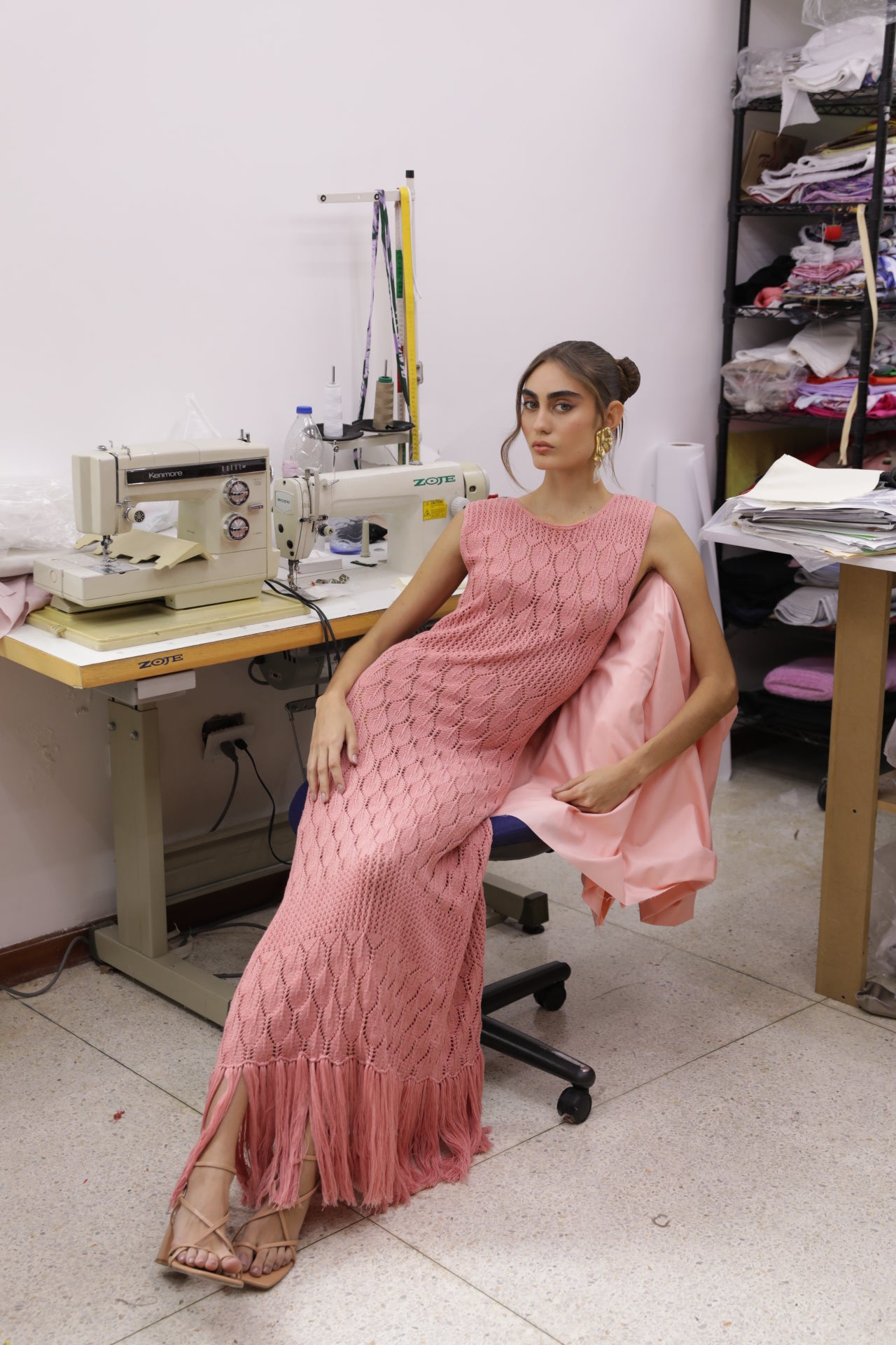 LA NAVEGANTE DRESS IN CORAL - No Pise La Grama Web