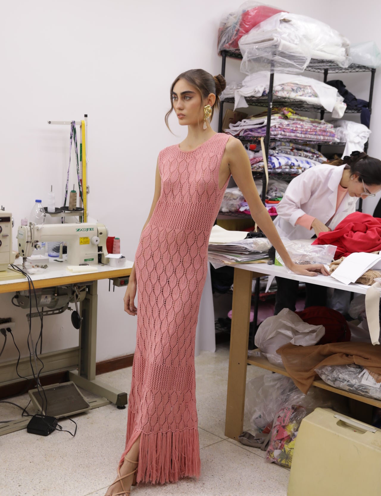 LA NAVEGANTE DRESS IN CORAL - No Pise La Grama Web