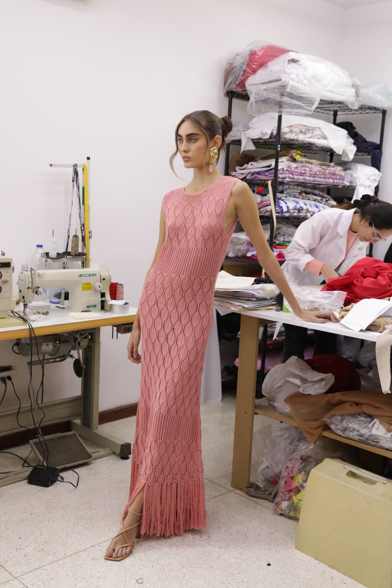 LA NAVEGANTE DRESS IN CORAL - No Pise La Grama Web