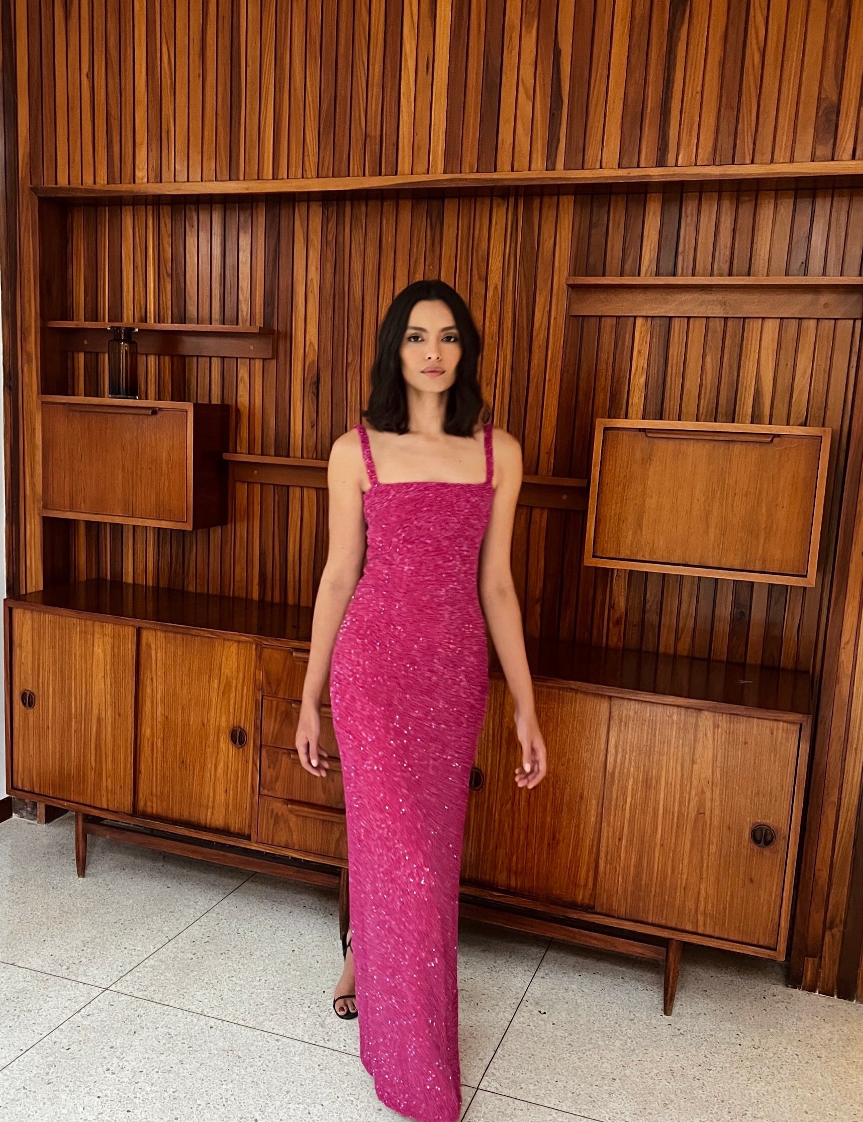 LUCIERNAGA DRESS IN FUCHSIA - No Pise La Grama Web