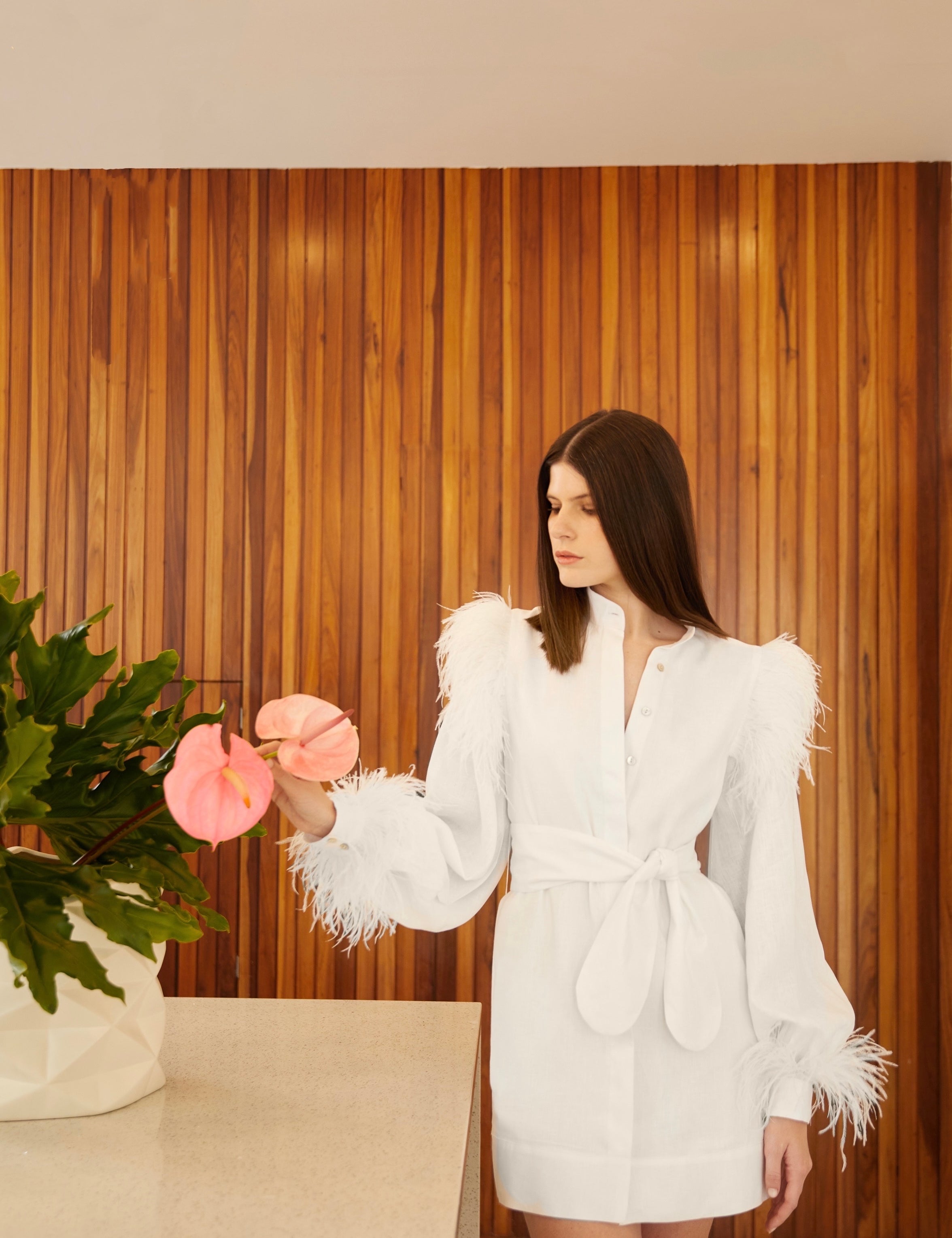 LA CATA DRESS IN WHITE - No Pise La Grama Web