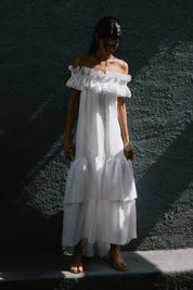 ESCONDIDA DRESS IN WHITE - No Pise La Grama Web
