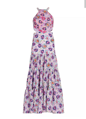 
            
                Load image into Gallery viewer, LA PLAGE DRESS IN PARAISO PINK AND PARAISO WHITE
            
        