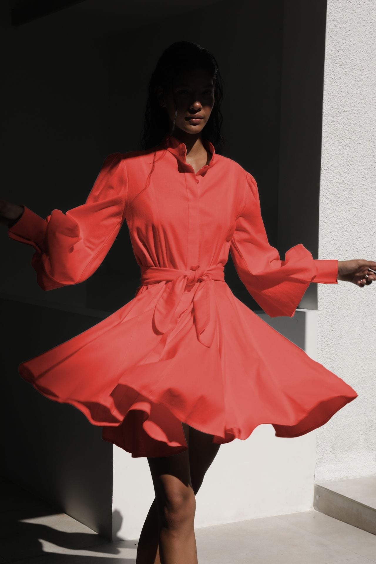 AMORIO DRESS IN CORAL - No Pise La Grama Web
