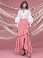 COSTANERA SKIRT IN PINK ORCHID PRINT