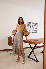 AMADA SHIRT IN CAMEL CARAMEL