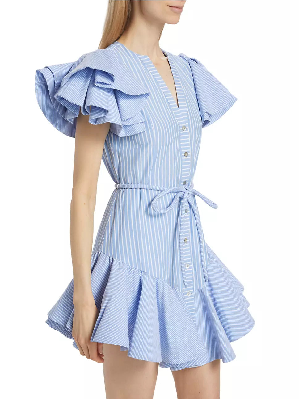 ARBOLADA DRESS IN BLUE STRIPES - No Pise La Grama Web