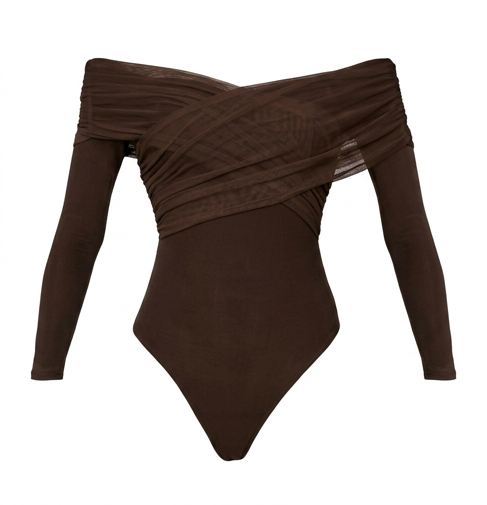 ARGENTO BODYSUIT IN MAROON