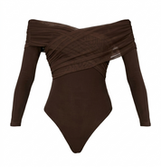 ARGENTO BODYSUIT IN MAROON