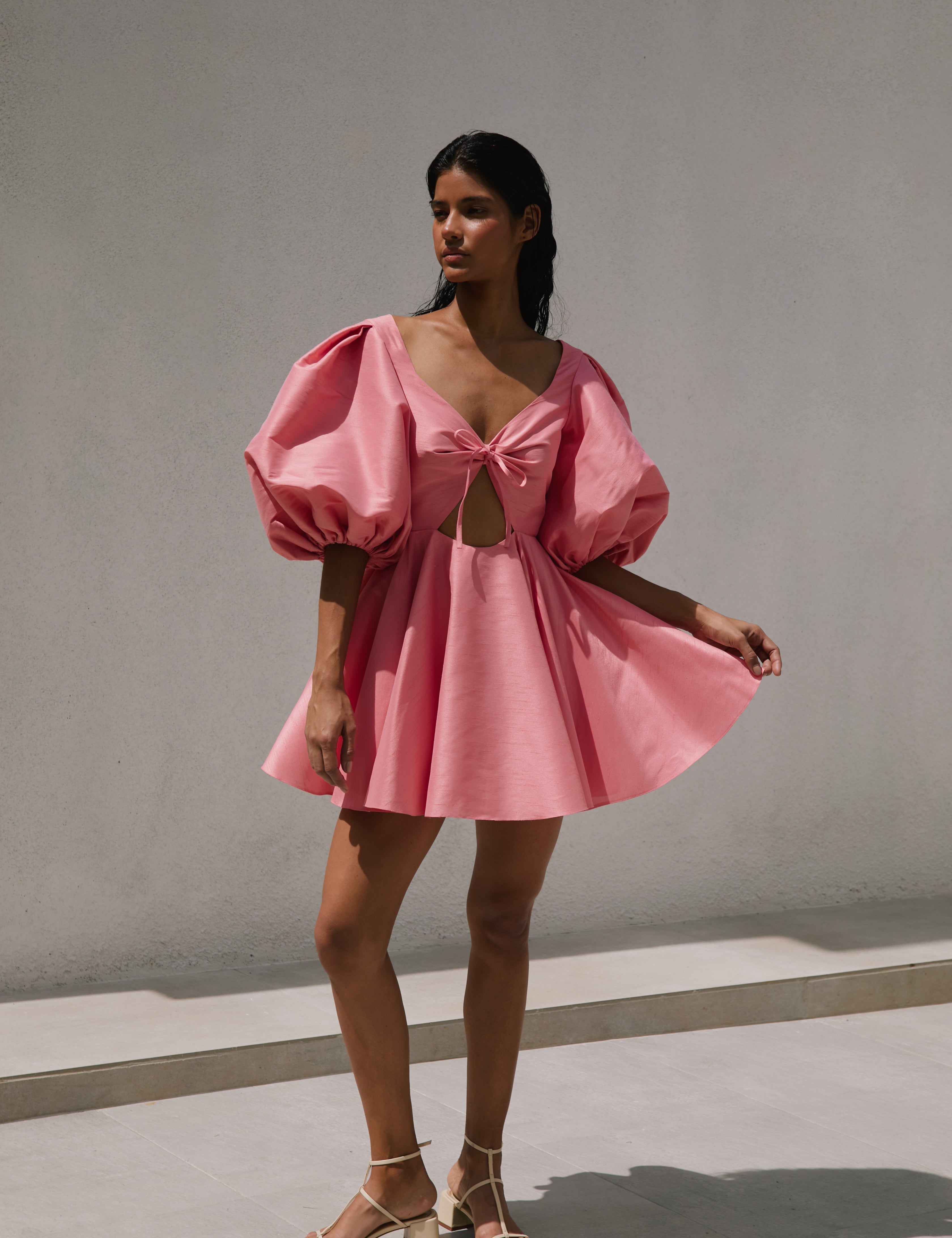 AVILA DRESS IN GUAVA PINK - No Pise La Grama Web