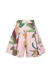 PERLA SHORT IN JARDIN PRINT SOFT KHAKI