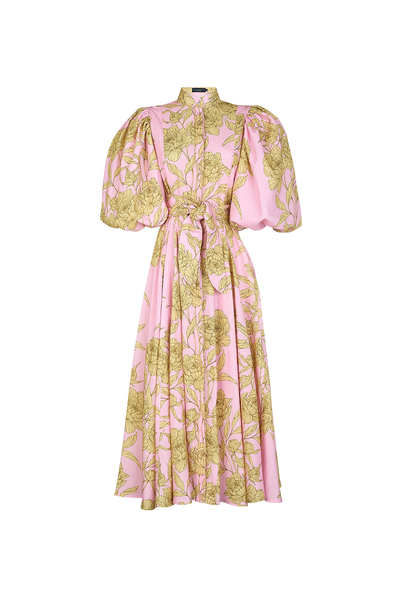 BROMELIA DRESS IN SUNLIT PINK PRINT