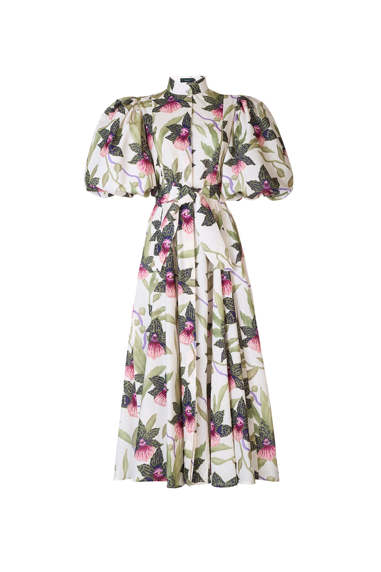 BROMELIA DRESS IN BLANC VENEZUELA PRINT