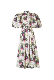 BROMELIA DRESS IN BLANC VENEZUELA PRINT