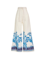 LA COLINA PANTS IN BLUE MACAW PRINT - No Pise La Grama Web