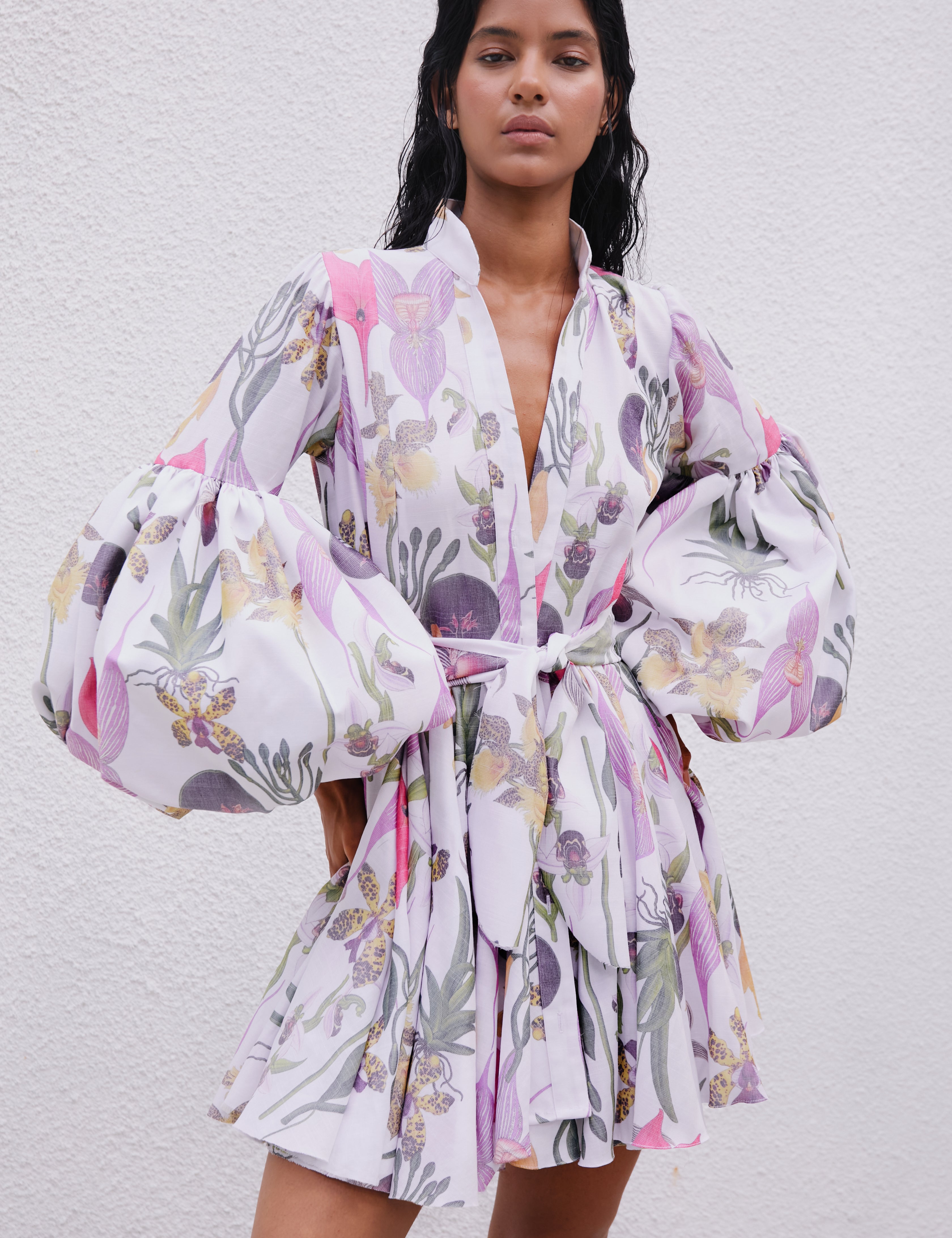 CARTA Y LETRA DRESS IN BOTANICA WHITE PRINT - No Pise La Grama Web