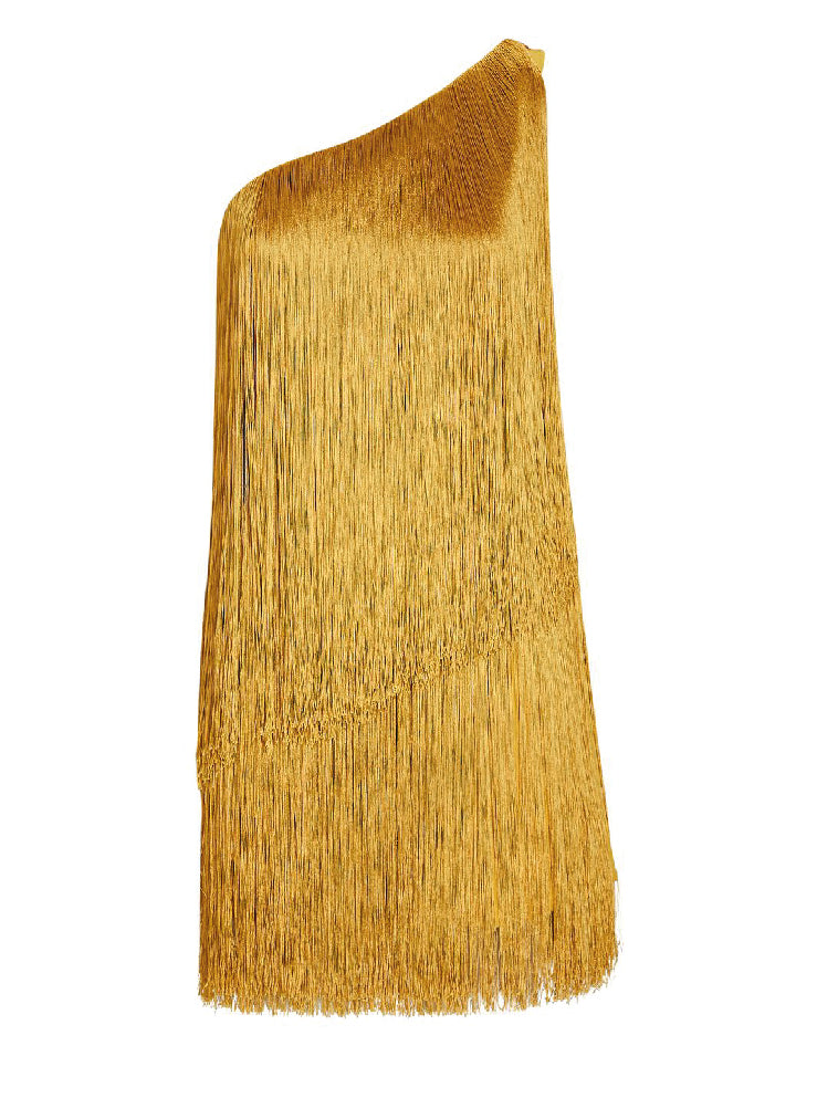 CASCADA MINI DRESS IN YELLOW GOLD - No Pise La Grama Web