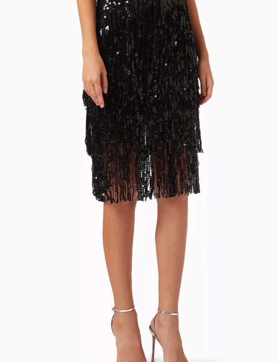 LA CONFIANZA SKIRT IN BLACK SEQUINS - No Pise La Grama Web