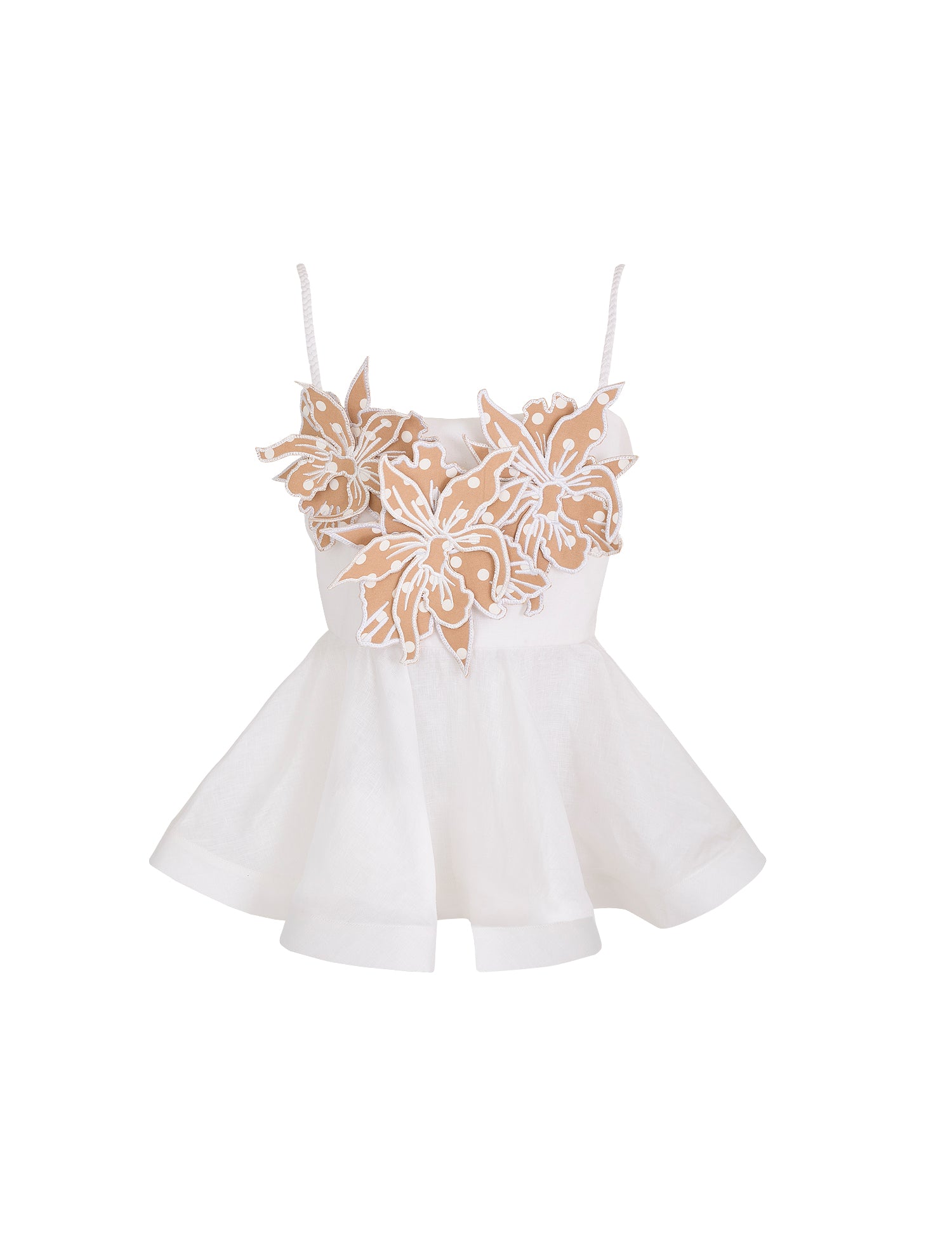 DREAMY TOP IN WHITE WITH POLKA DOTS - No Pise La Grama Web