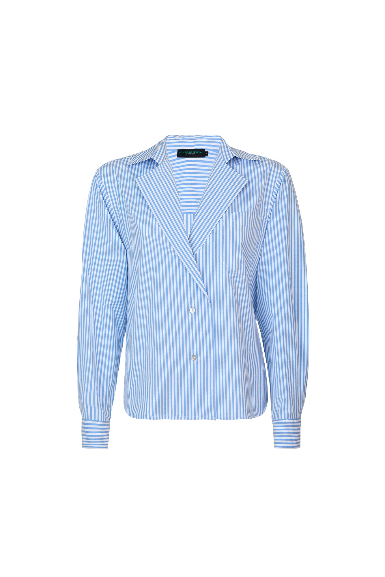 DANIELA SHIRT BLUE AND WHITE STRIPES