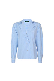 DANIELA SHIRT BLUE AND WHITE STRIPES