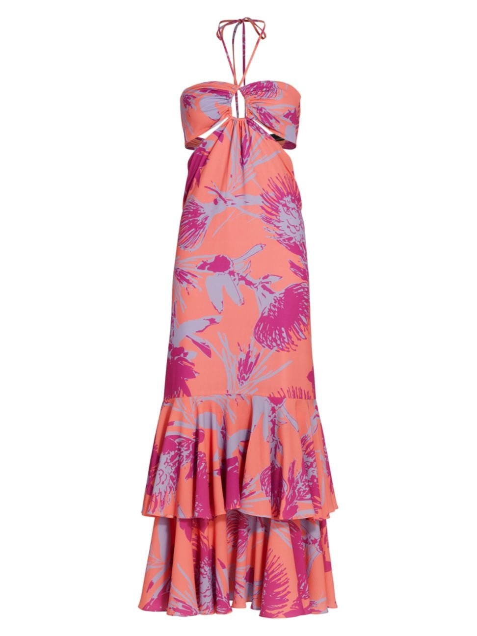 ESPUMA DE MAR DRESS IN VENEZUELA CORAL PRINT