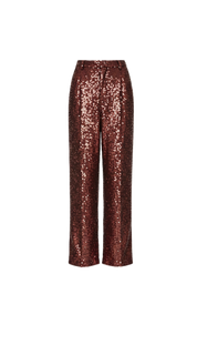 FLORENCIA PANTS IN MAROON SEQUINS