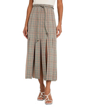 FLORA SKIRT IN GREY PLAID