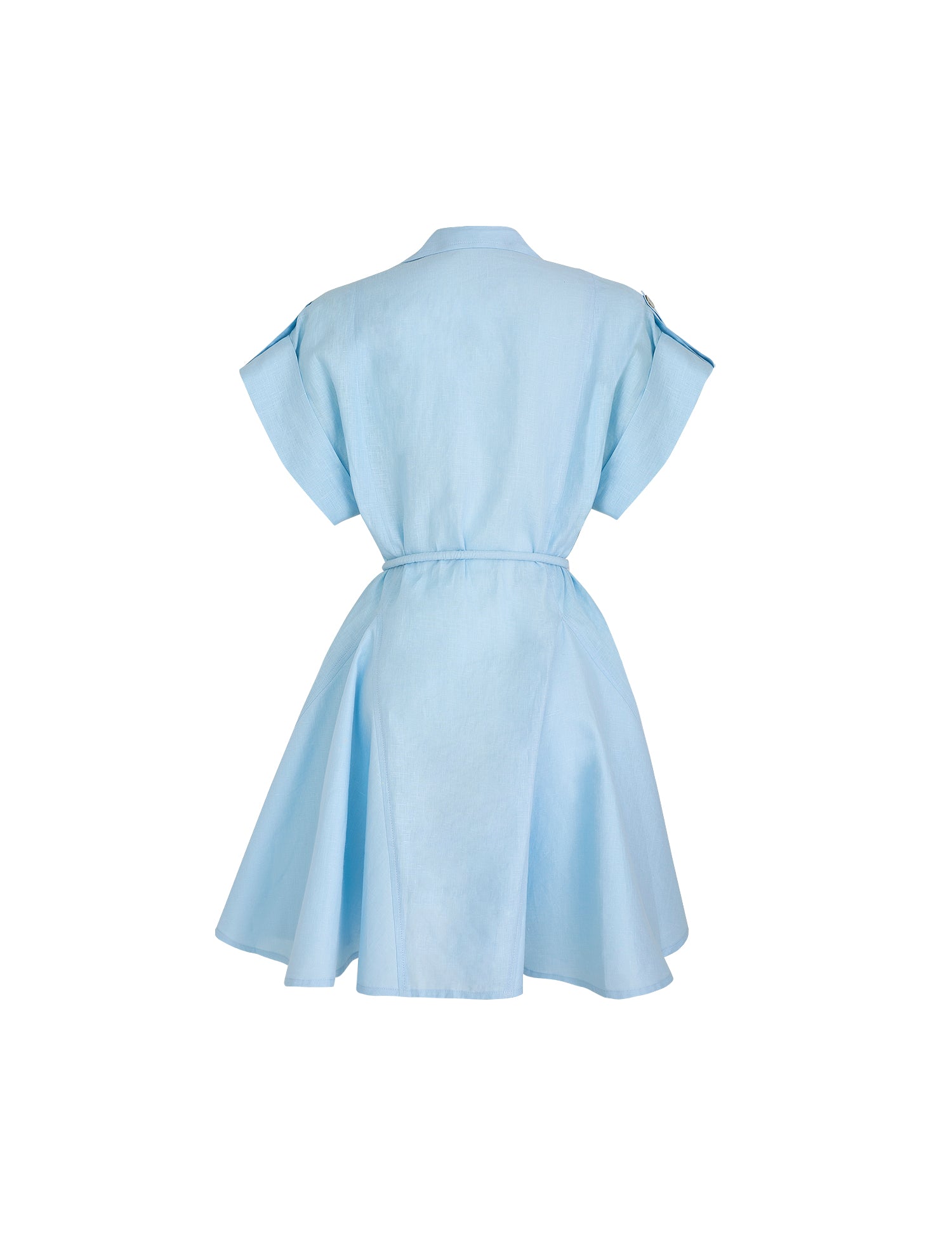 GUAYABA MINI DRESS IN BABY BLUE - No Pise La Grama Web