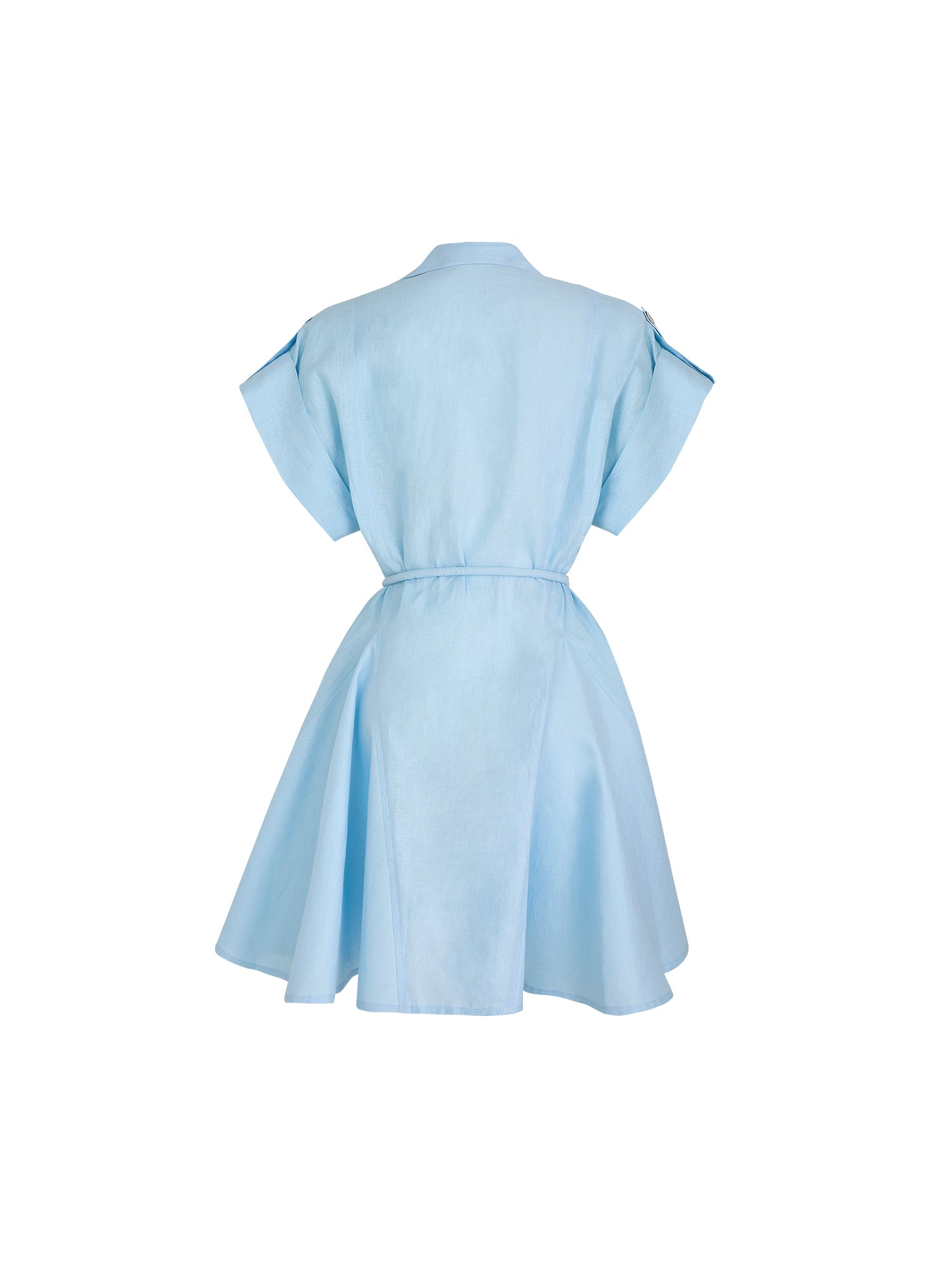 GUAYABA MINI DRESS IN BABY BLUE - No Pise La Grama Web