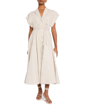 GUAYABA MIDI DRESS IN KHAKI