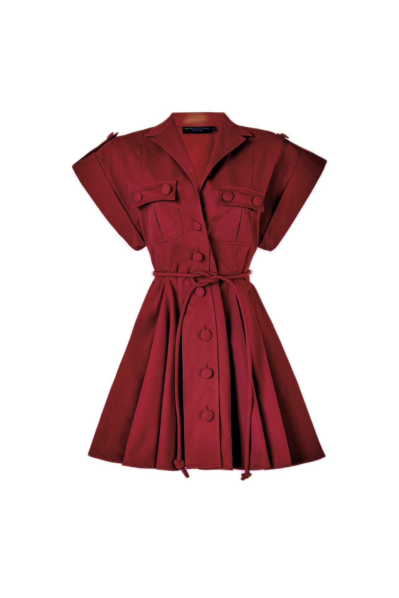 GUAYABA MINI DRESS IN BURGUNDY