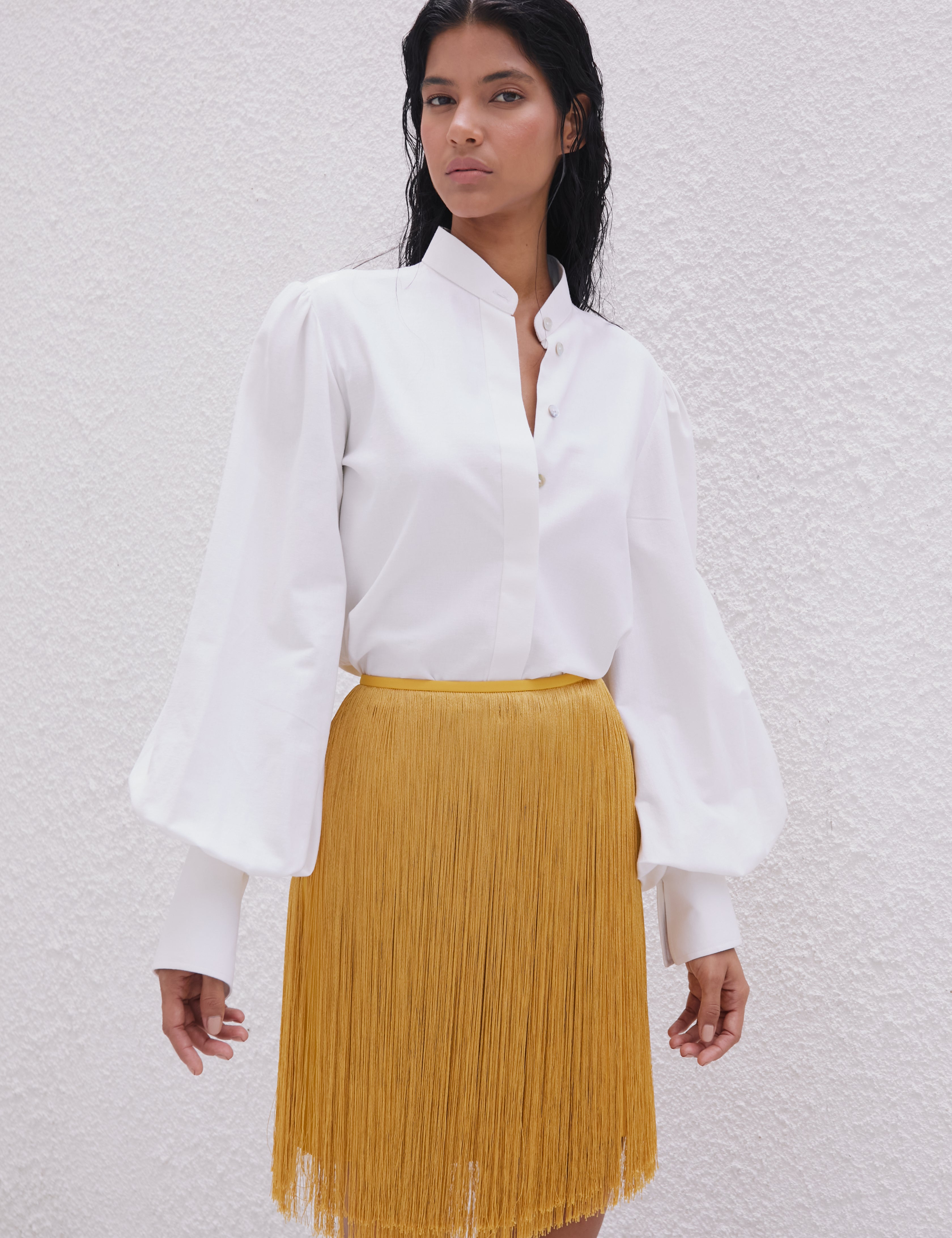 DELTA SKIRT IN YELLOW GOLD - No Pise La Grama Web