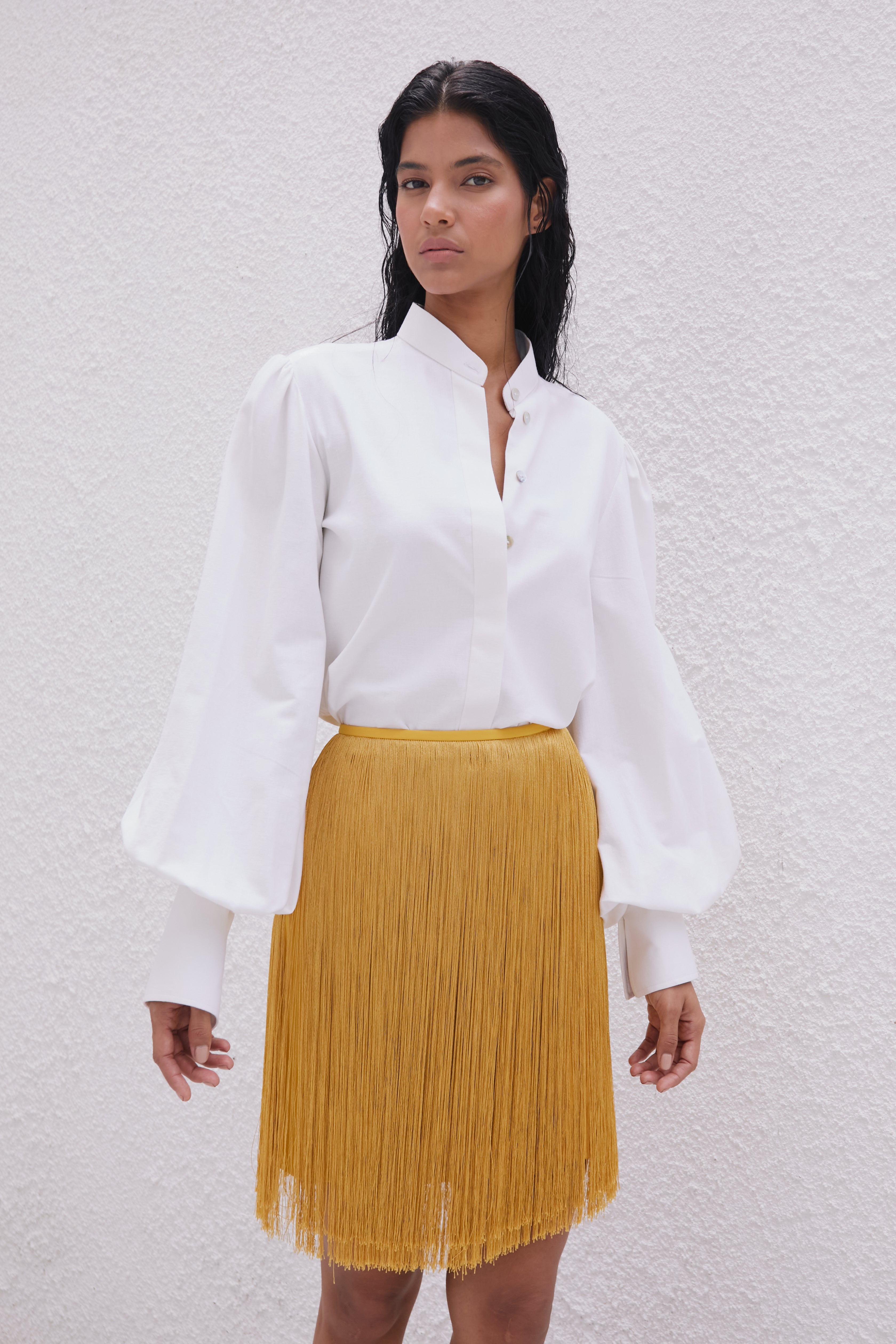 DELTA SKIRT IN YELLOW GOLD - No Pise La Grama Web
