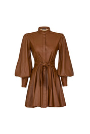 HOLA DRESS IN CAMEL CARAMEL