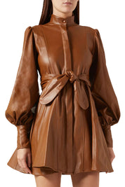 HOLA DRESS IN CAMEL CARAMEL
