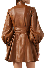 HOLA DRESS IN CAMEL CARAMEL