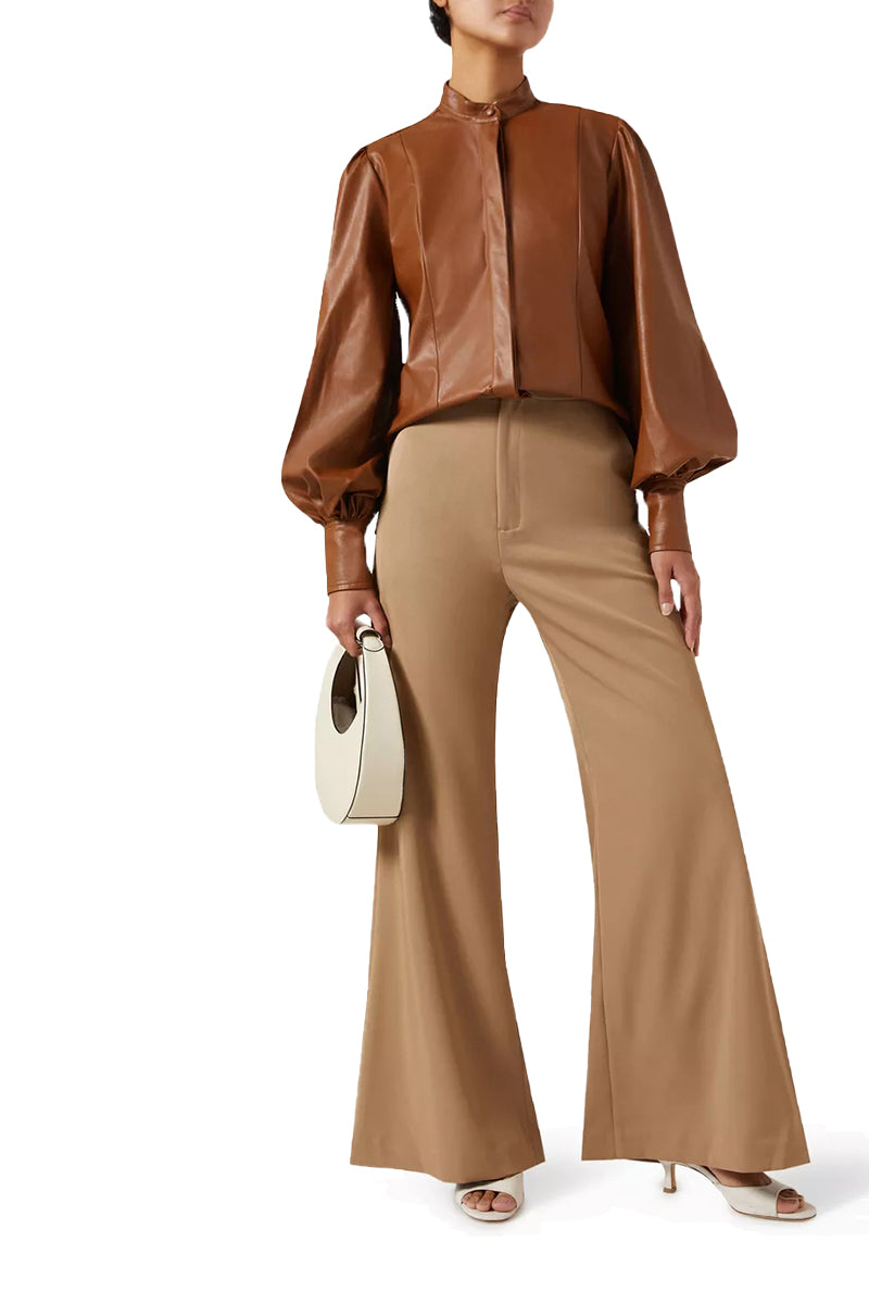 HOLA SHIRT IN CARAMEL