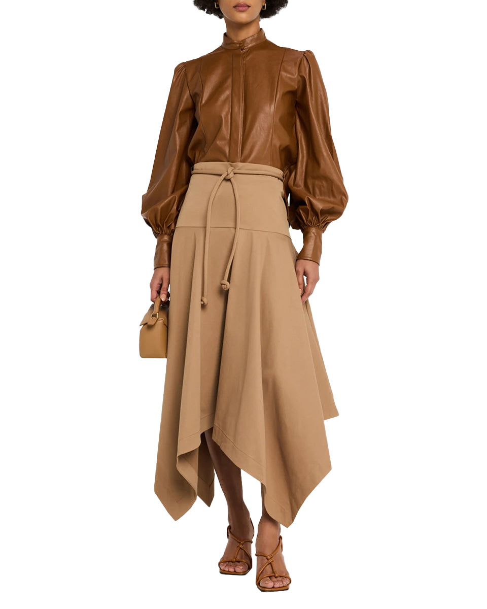 HOLA SHIRT IN CARAMEL