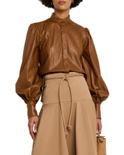 HOLA SHIRT IN CARAMEL