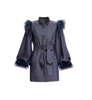 
            
                Load image into Gallery viewer, LA CATA DRESS IN CHAMBRAY lo
            
        