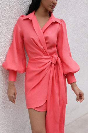 FILOSOFIA DRESS IN CORAL