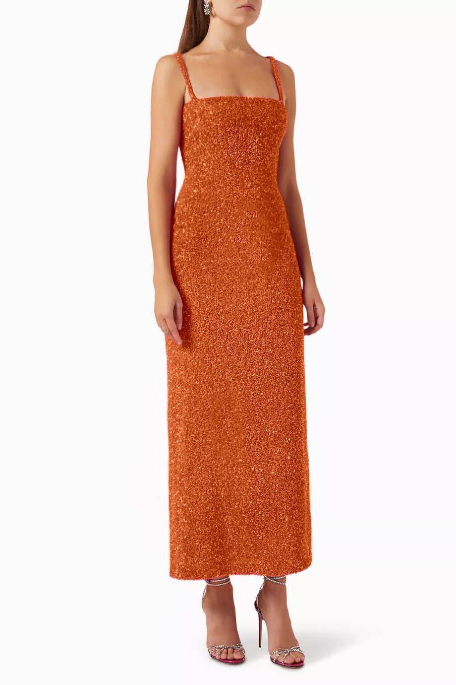 LUCIERNAGA DRESS IN HOT ORANGE LUCIERNAGA DRESS IN HOT ORANGE
