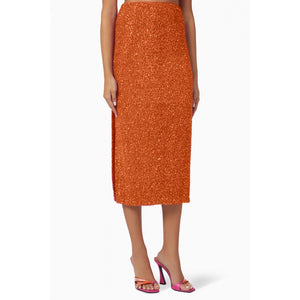 LUCIERNAGA SKIRT IN HOT ORANGE