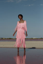 SOL SKIRT IN PALE PINK - No Pise La Grama Web