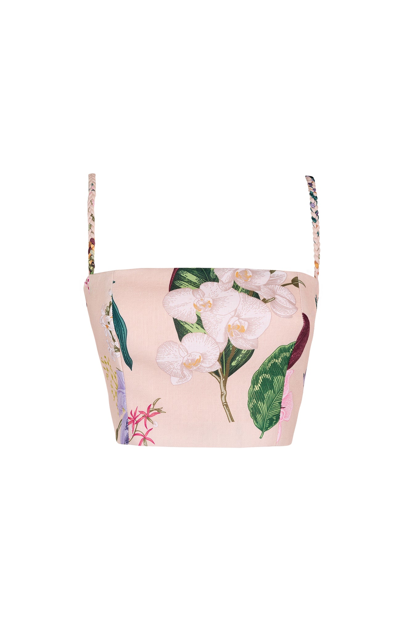 JAZMIN TOP IN JARDIN PRINT SOFT KHAKI