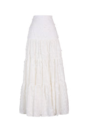 JULIETA SKIRT IN EMBROIDERY GARDEN OFF WHITE
